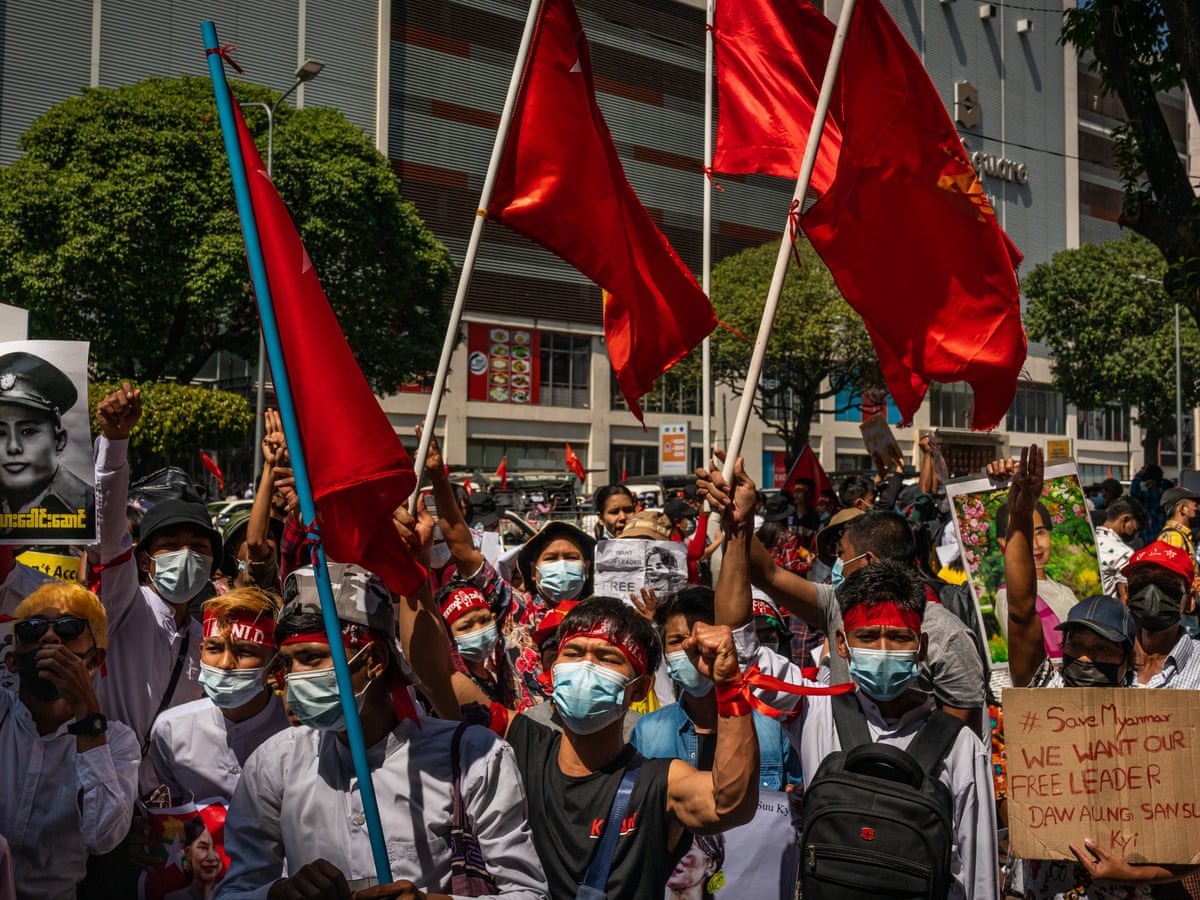 Myanmar Army Chiefs Order Arrest Of Leading Coup Opponents Myanmar The Guardian Myanmar Army Chiefs Order Arrest Of Leading Coup Opponents Myanmar The Guardian