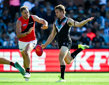 Port Adelaide star Jason Horne-Francis racked up 21 kicks