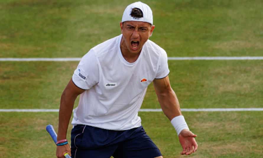 Emma Raducanu set to miss Eastbourne as she battles to be fit for Wimbledon | Emma Raducanu 4 Ryan Peniston after his victory over Francisco Cerundolo at Queen's