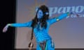 Clem Bastow dressed as a Na'vi from Avatar in 2010