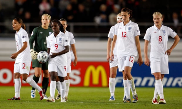 England and Germany meet again for Euros final but goalposts have moved | Women's Euro 2022 4 England’s players are dejected after Germany score their fifth goal of the Euro 2009 final in Helsinki.