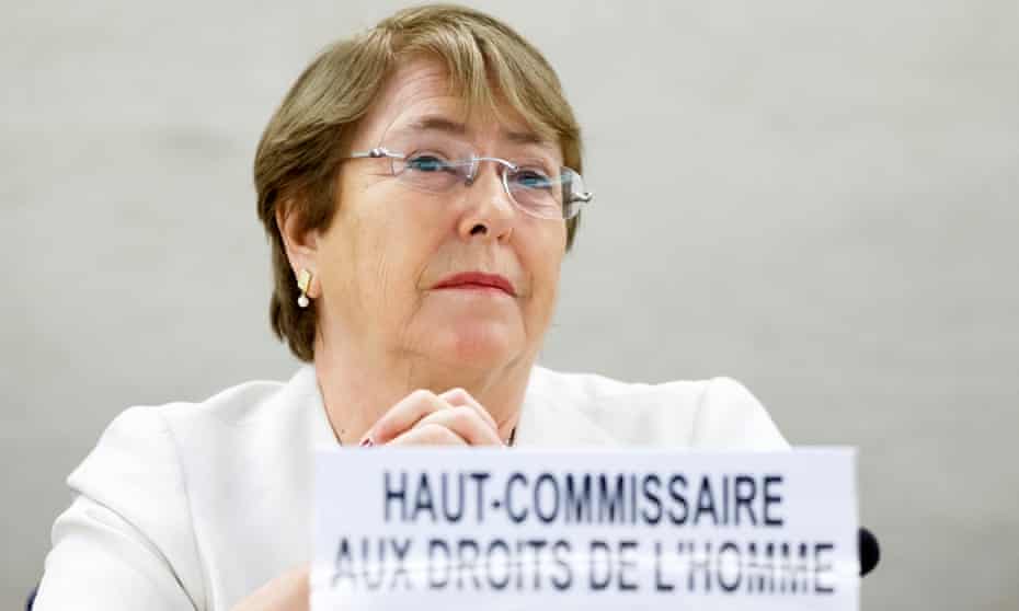 New UN high commissioner for human rights Michelle Bachelet.