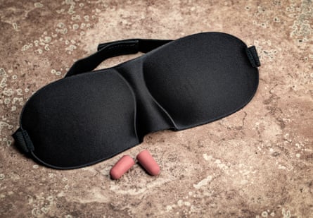 Eye mask and ear plugs