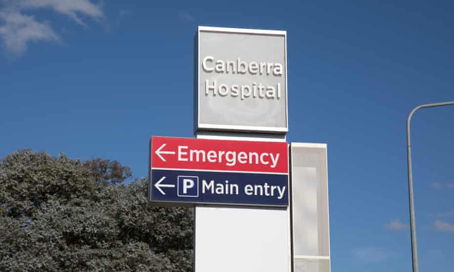 Canberra hospital sign