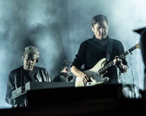 Massive Attack performing in 2024.