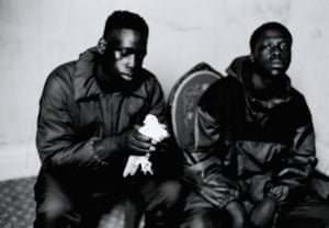 Upcoming British-Gambian rapper Pa Salieu and his brother Tamsir, photographed by Gabriel Moses.