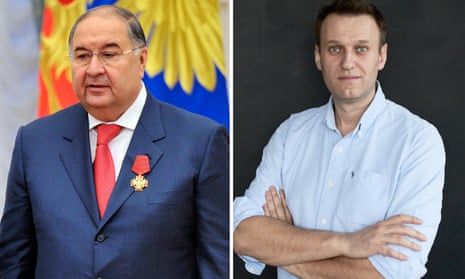 Alisher Usmanov and Alexei Navalny.