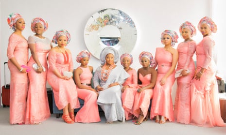 nigerian bridal party dresses Yellow Gold African Nigerian Mermaid Yellow satin bridesmaid dresses