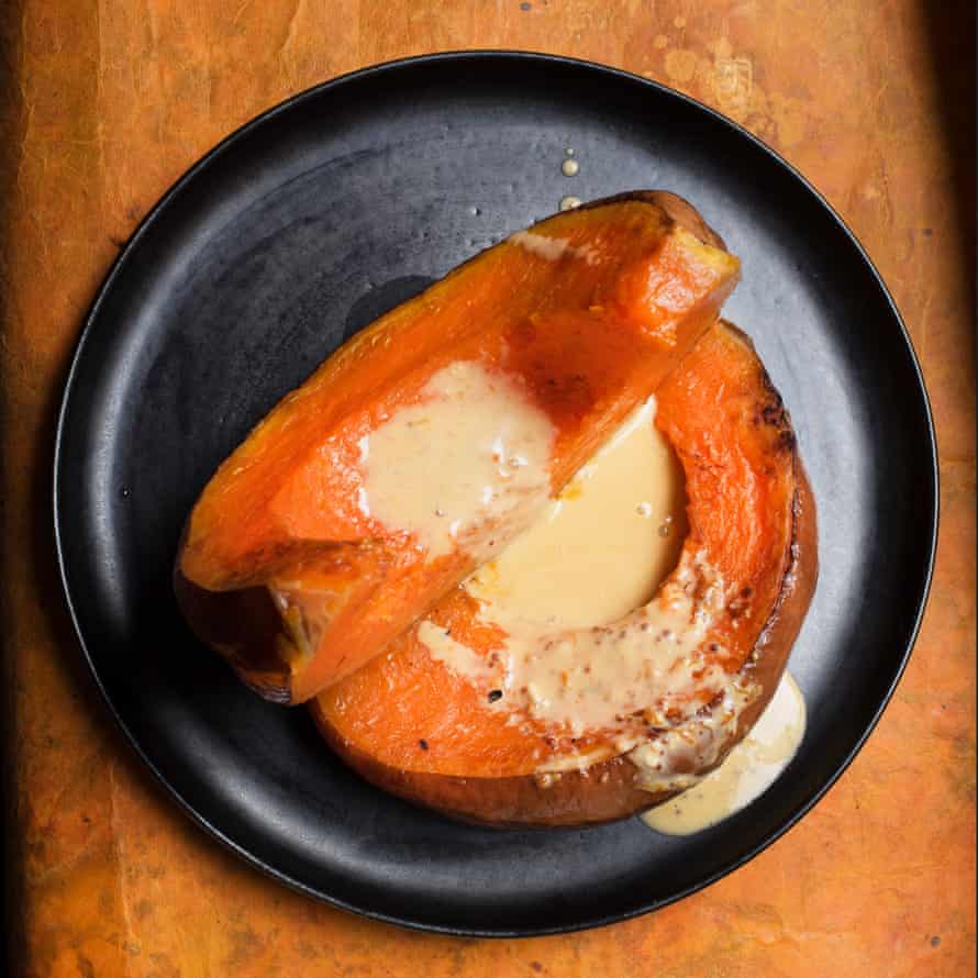 Nigel Slater’s fondant pumpkin with mustard sauce