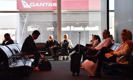 Post-Covid Qantas flight between Sydney and Adelaide