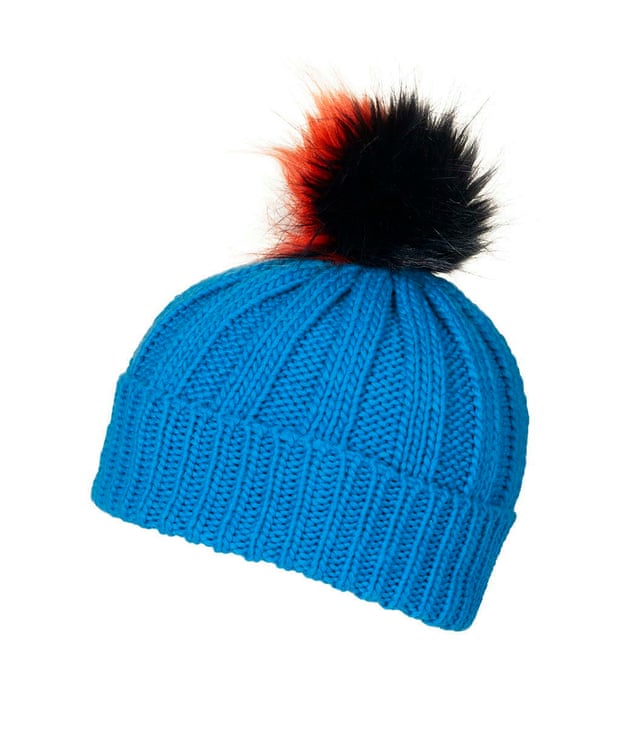 Pom-pom beanie hat, topshop.com, £14.