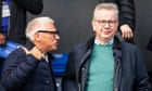 Michael Gove failed to declare hospitality at three football matches