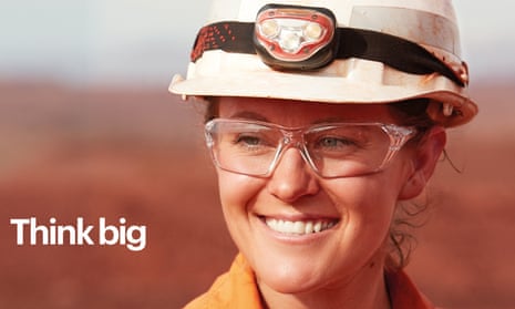A still from BHP's 'Think Big' campaign