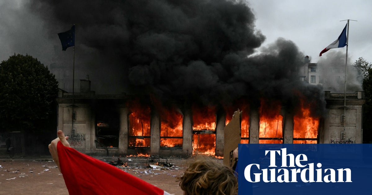 ‘If we burn, you burn’: hundreds arrested at protests across France
