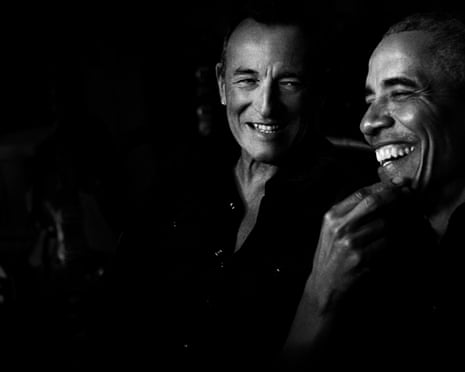 Renegades: Born in the USA promotional image of Springsteen and President Obama