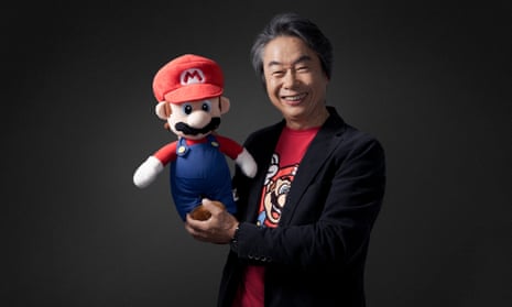 Shigeru Miyamoto and Mario