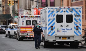 Medical staff move a patient into the Wyckoff Heights Medical Center emergency room on Tuesday in Brooklyn, New York.