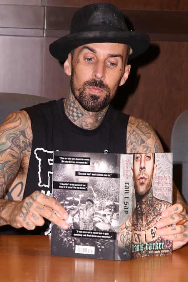 Barker with a copy of his autobiography