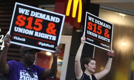 Pro-union groups say some federal government employees are being kept on poverty wages.