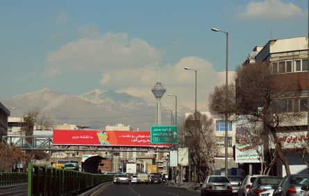 A view of the Milad telecommunication tower in Tehran