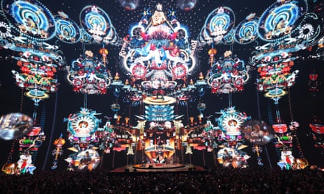 ‘Amazing visual sleight of hand’ … U2 performing in the Sphere, Las Vegas