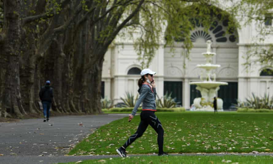 A woman walking