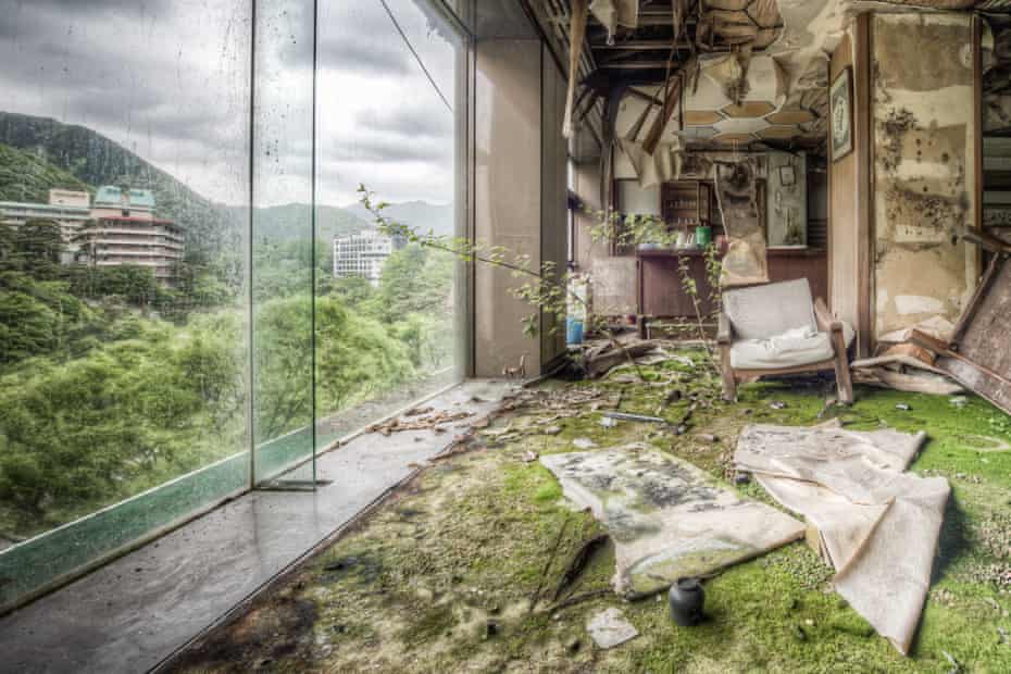 De lounge bij Kinugawa Kan het hotel