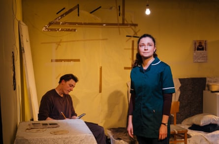 Sasha Syzonenko and Jack Bandeira in Donbas at Theatre503, London.