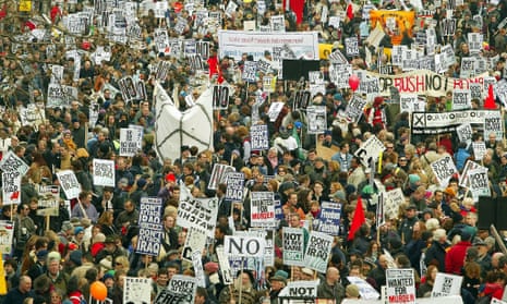 Anti war protest, London 2003