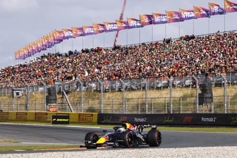 Max Verstappen in qualifying at Zandvoort