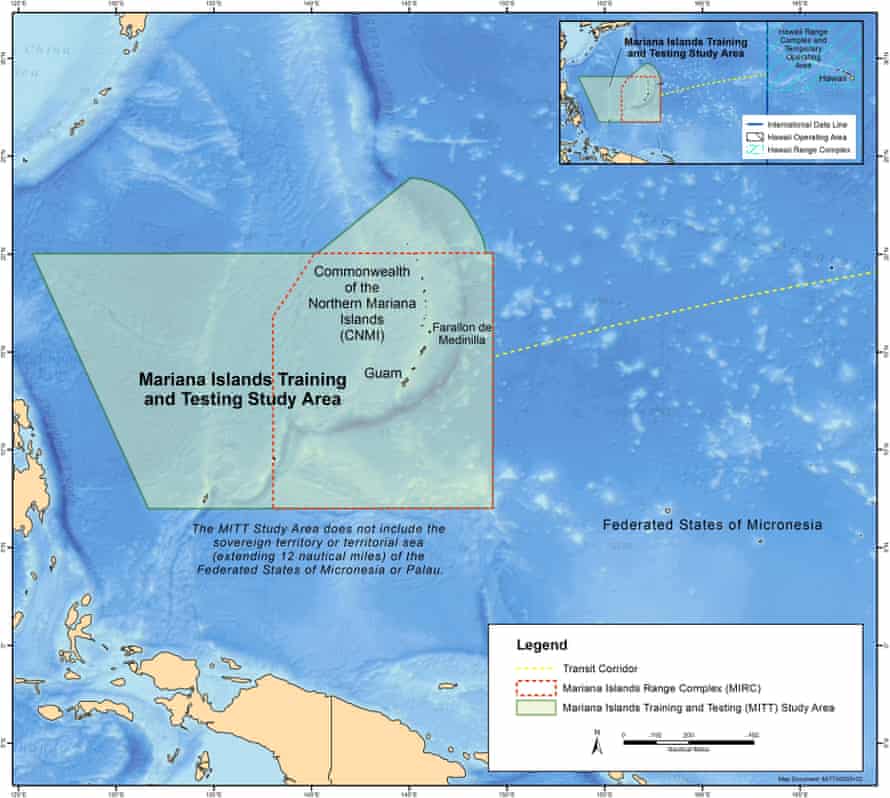 Map of the Mariana Islands Training and Testing Study Area