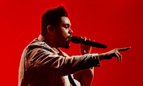 The Weeknd performing in Manchester in March 2017.