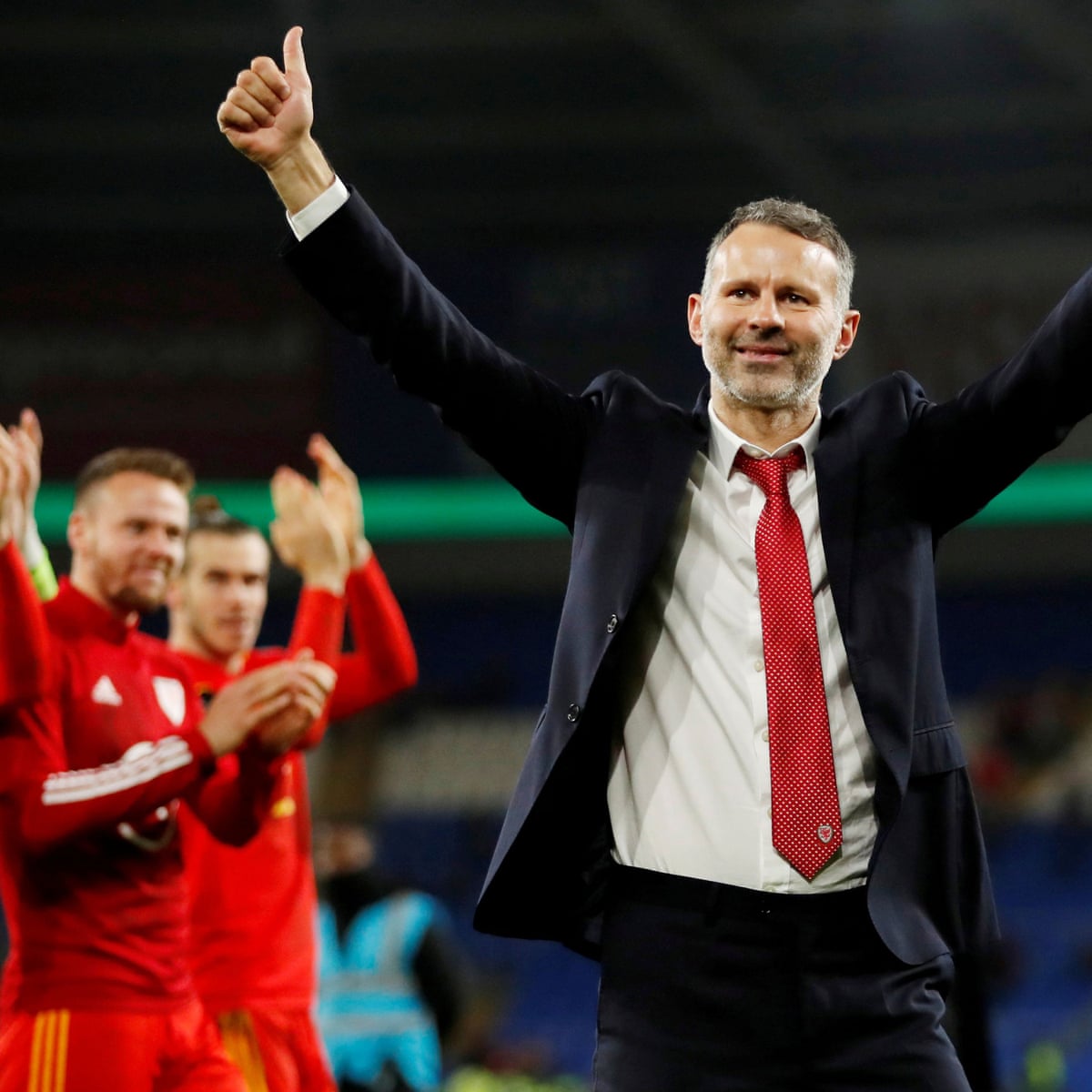 Ryan Giggs Vindicated By Wales S Euro Progress Says Joe Allen Wales The Guardian