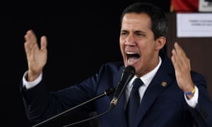 Venezuelan opposition leader and self-proclaimed interim president Juan Guaido