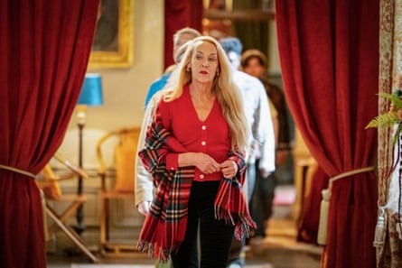 Jerry Hall in the Celebrity Traitors castle.