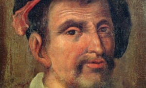 detail from portrait of Hernando Colón.