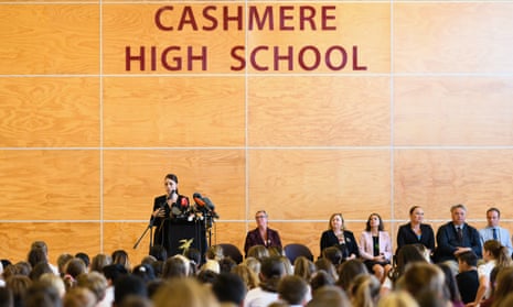 Earlier in the day, Ardern visited Cashmere high school, which lost two students in the shootings.