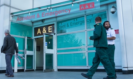The A&E entrance at University College hospital, London