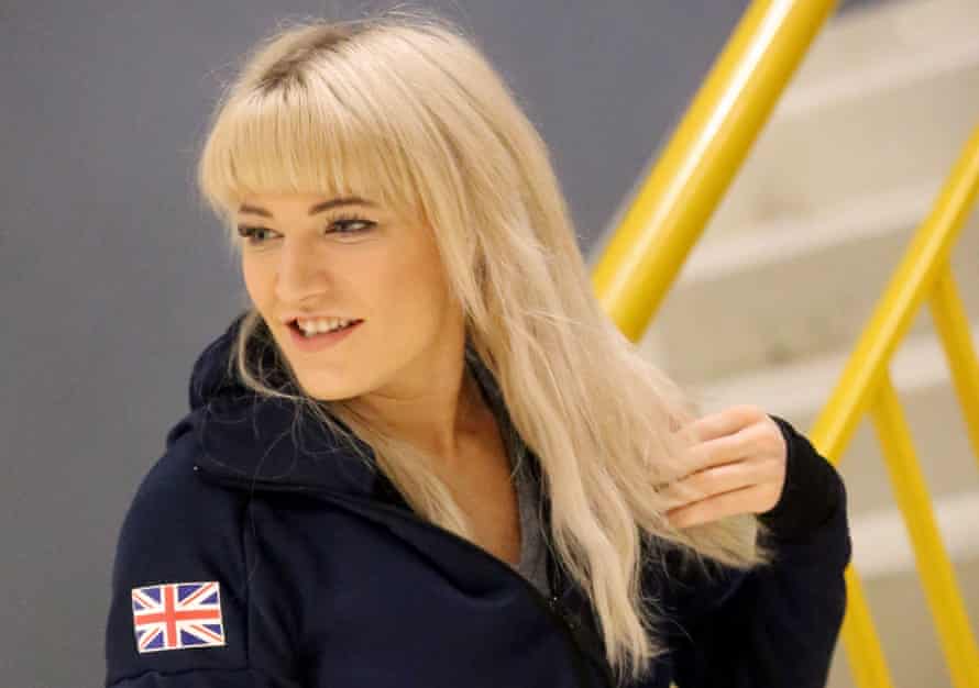 Elise Christie prepares at the ISU World Short Track Speed Skating Championships in Sofia in 2019