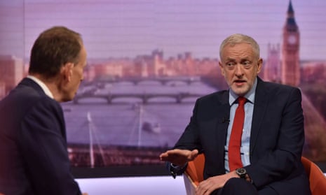 Jeremy Corbyn on the BBC’s Andrew Marr Show.