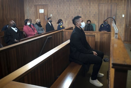 Elton Jantjies appears at Kempton Park magistrates court in Johannesburg
