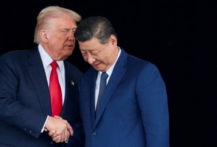 Donald Trump talks with Xi Jinping