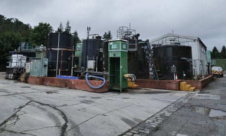 A United Utilities water treatment plant at Ambleside, Cumbria. 