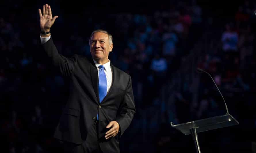 Mike Pompeo in Lynchburg, Virginia on 12 November 2021.
