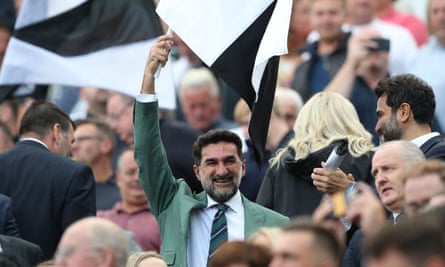 Newcastle United chairman, Yasir al-Rumayyan, at a match