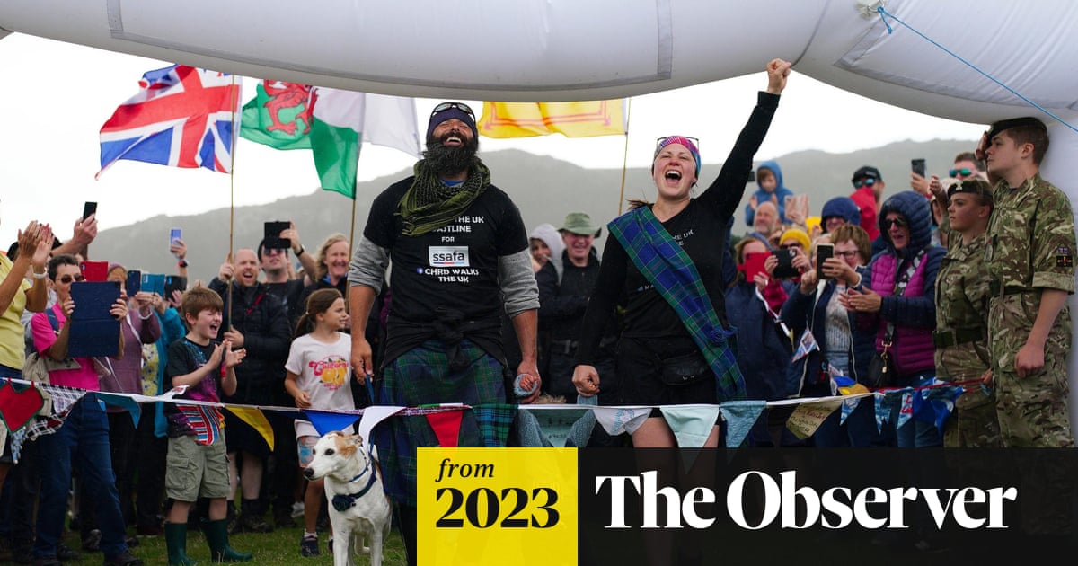 Ex-paratrooper completes 19,000-mile UK coastline walk, raising £500,000