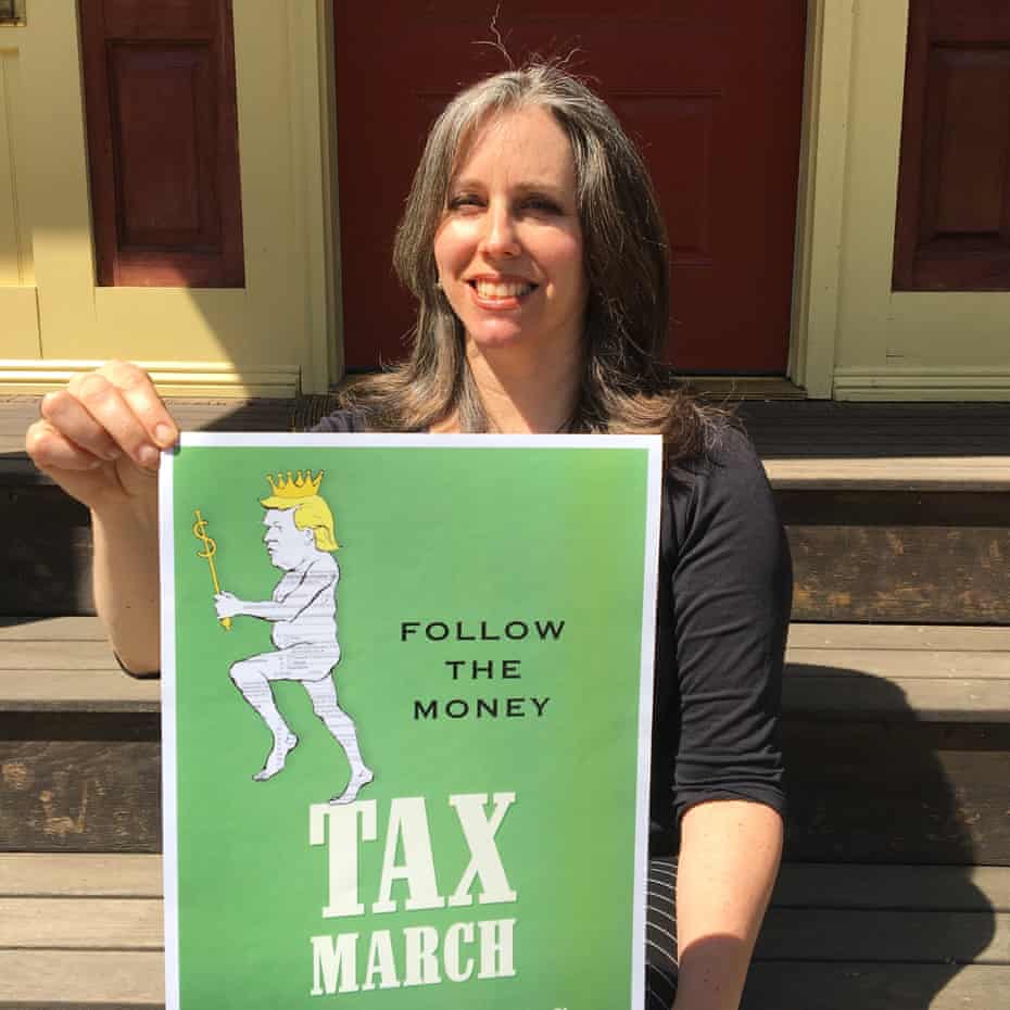 Jennifer Taub tweeted to call for the march after hearing Kellyanne Conway suggest Americans didn’t care about Donald Trump’s taxes.