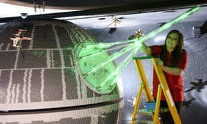 A recreation of The Death Star at the Lego resort in Windsor