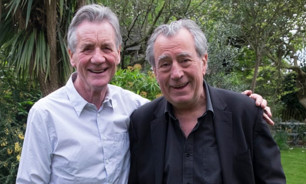 Old friends Michael Palin and Terry Jones, right, at Jones's home in London this month. Photograph: Robin McKie for the Observer  