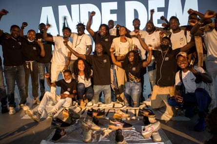 Members of the Top Manta collective at the launch